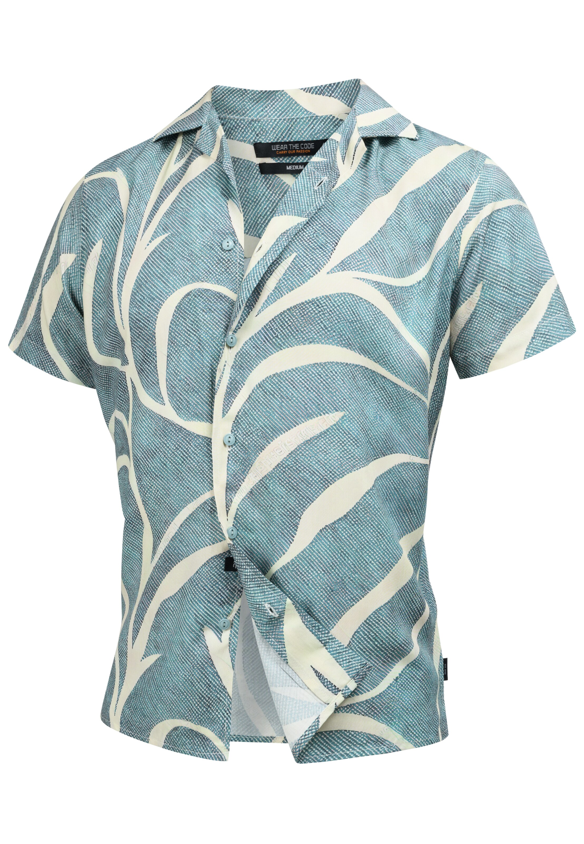 INDICODE JEANS Overhemd ' INMilky' in Blauw: voorkant