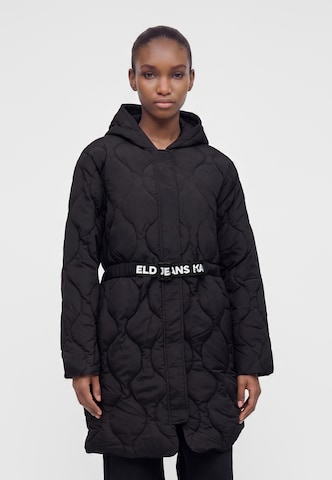 Cappotto di mezza stagione di KARL LAGERFELD JEANS in nero: frontale