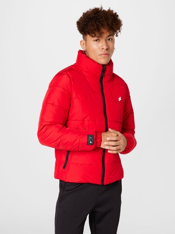 Superdry Zimná bunda - Červená: predná strana