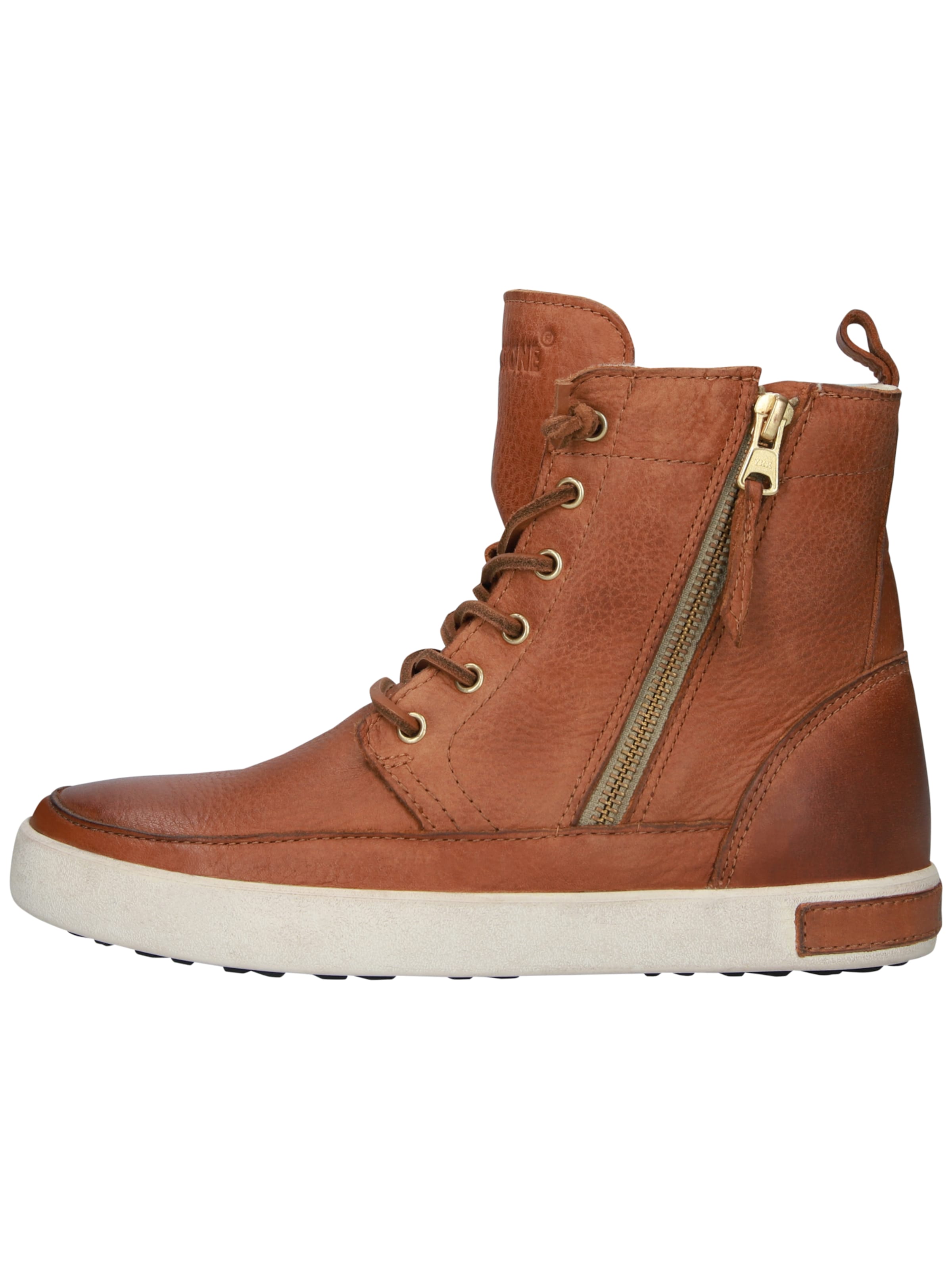 Baskets hautes BLACKSTONE en marron : devant