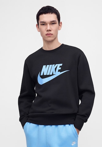 Nike Sportswear Sweatshirt 'CLUB' in Zwart