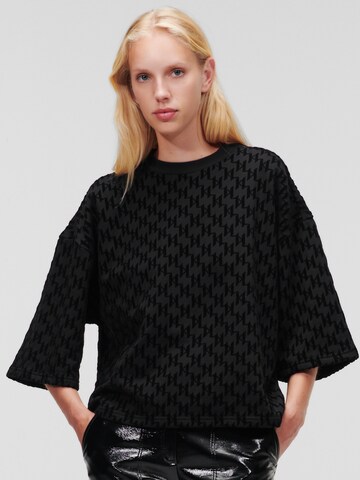 Karl Lagerfeld Sweatshirt in Black: front