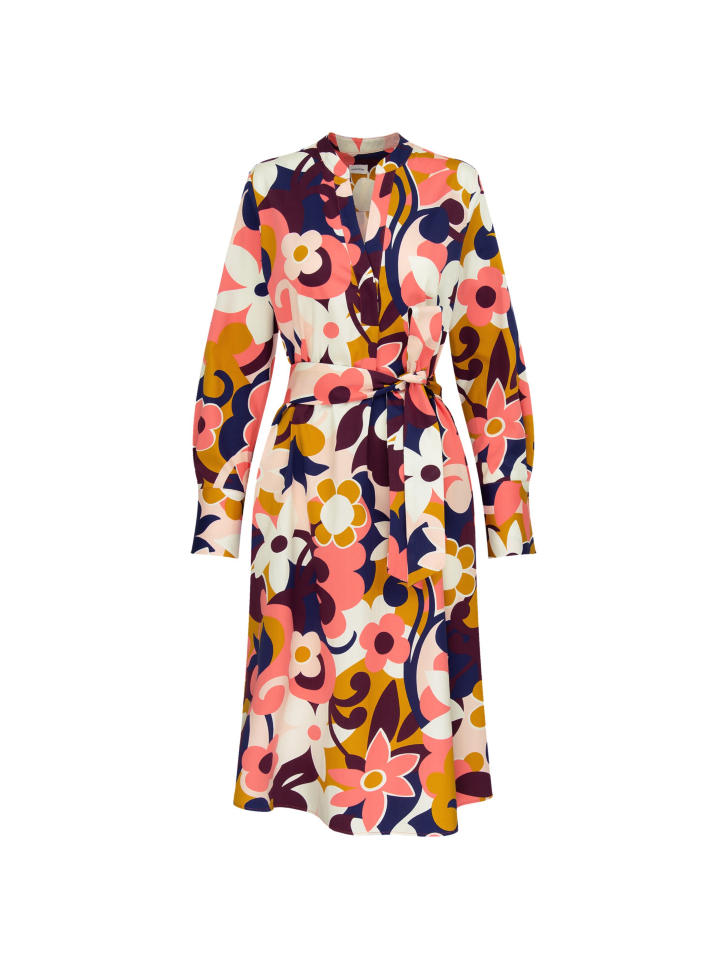 SEIDENSTICKER Blousejurk 'Schwarze Rose' in Roze: voorkant