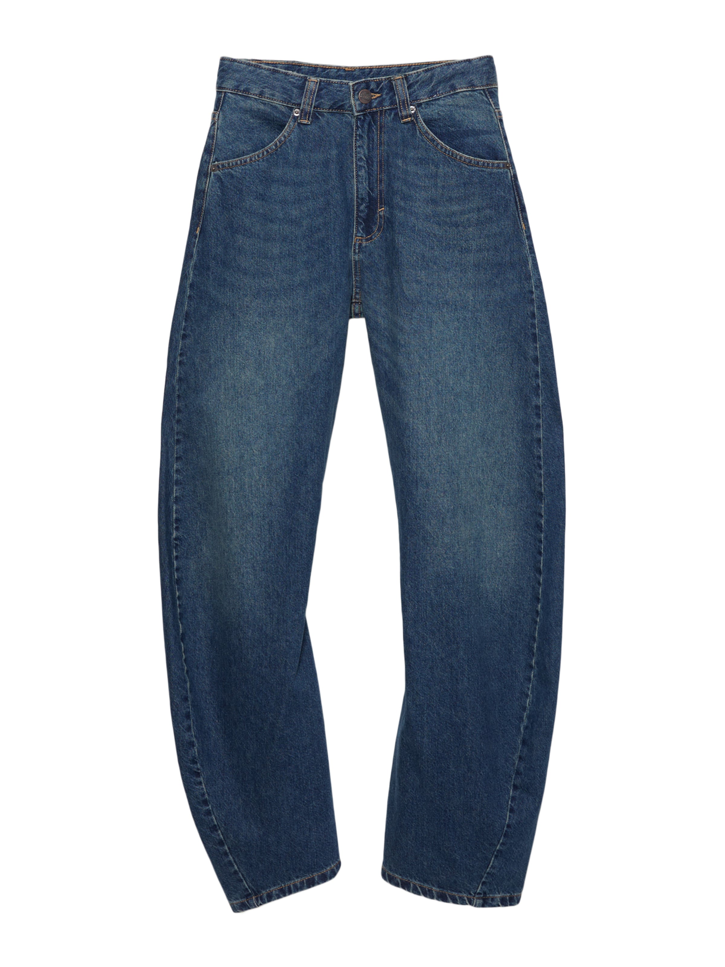 Pull&Bear Luźne Jeansy w kolorze niebieski: przód