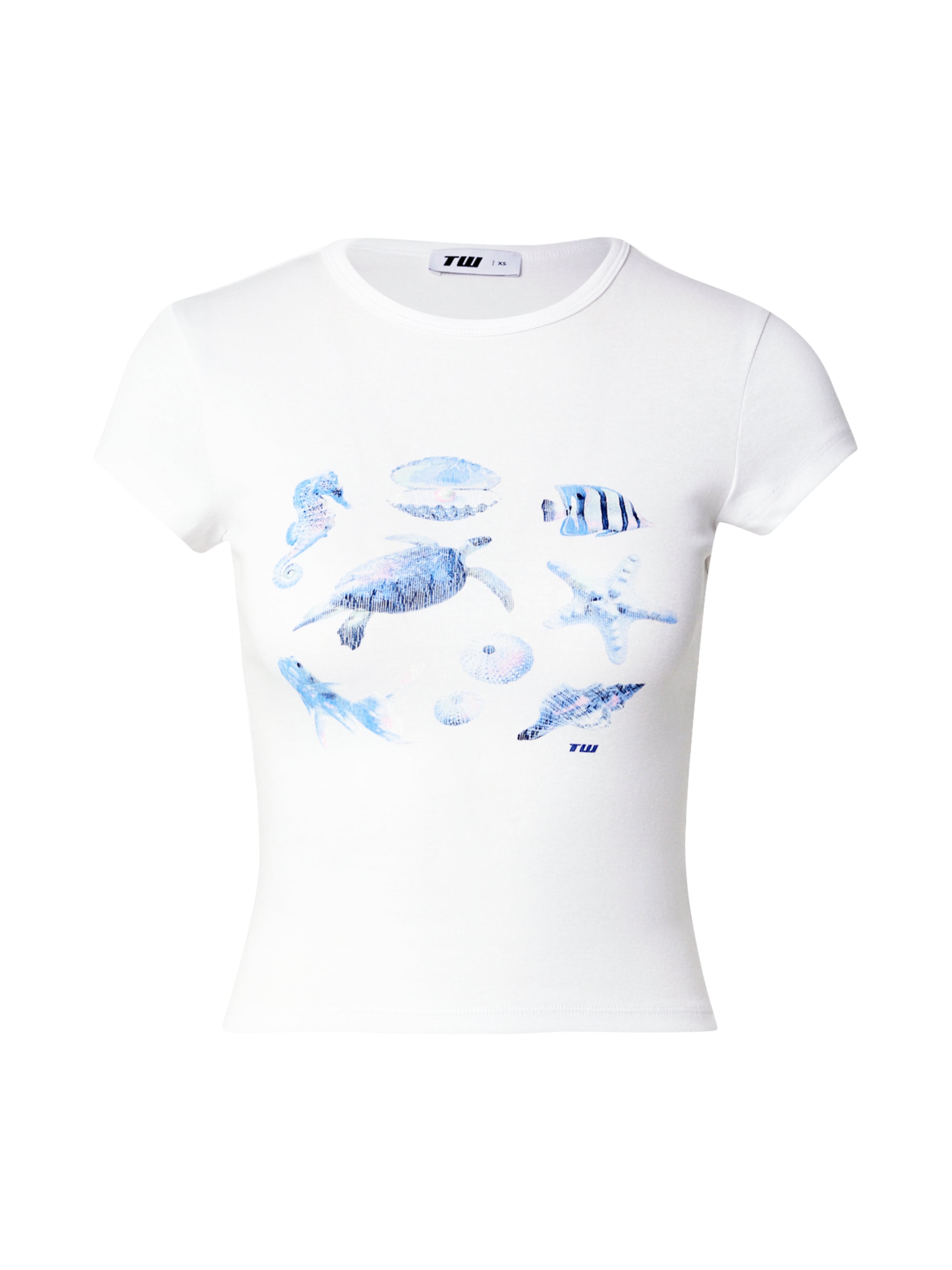 Tally Weijl T-shirt i vit: framsida