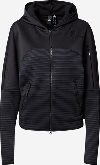 ADIDAS PERFORMANCE Urheilullinen collegetakki värissä musta / valkoinen, Tuotenäkymä