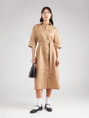 Abito camicia 'SALUTE' di Max Mara Leisure in beige: frontale