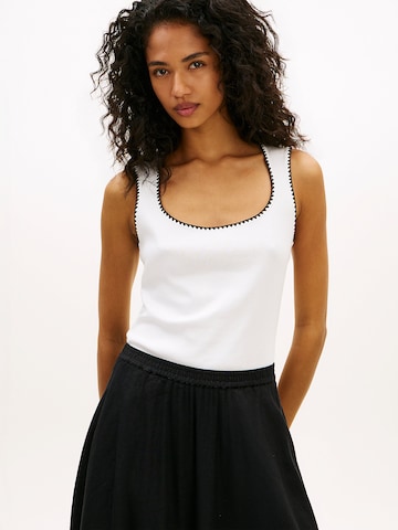 TOMMY HILFIGER Top in White: front