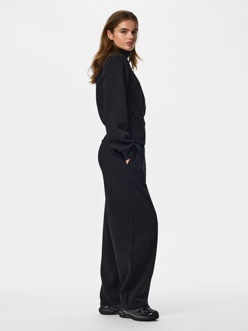 PIECES Loosefit Broek in Zwart