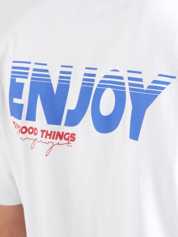 Denim Project Shirt 'Enjoy' in White