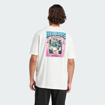 Maglietta 'adidas Originals x Minecraft' di ADIDAS ORIGINALS in bianco: frontale