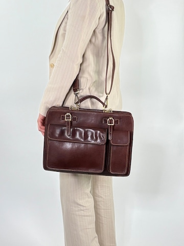 Mallette 'MARCO' lePelou en marron