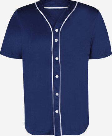 Coupe regular Chemise Urban Classics en bleu : devant