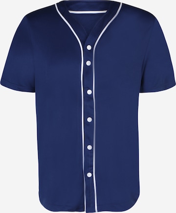 Urban Classics Regular fit Button Up Shirt in Blue: front