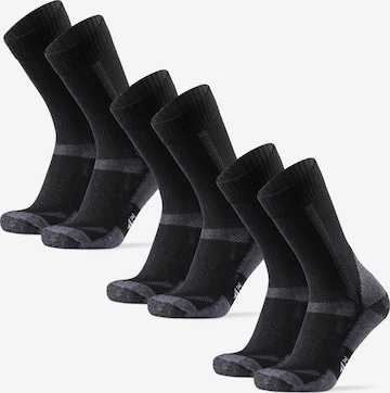 Chaussettes de sport 'Classic Hiking Crew' DANISH ENDURANCE en noir : devant