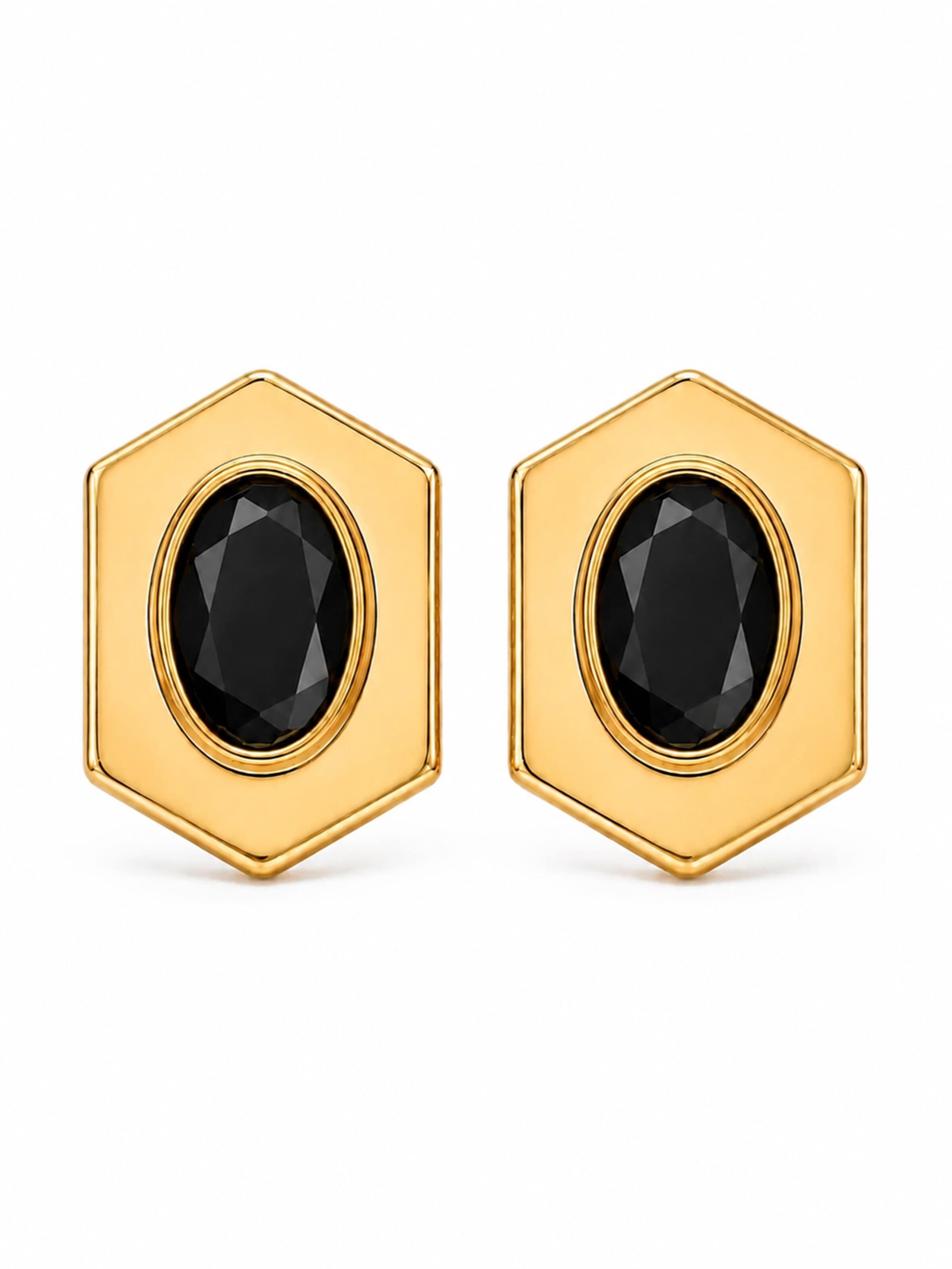 RteRme Earrings 'Priya Earrings' in Gold: front