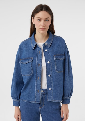 Veste mi-saison comma casual identity en bleu : devant