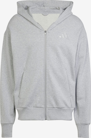 ADIDAS SPORTSWEAR Športna jopa na zadrgo 'ALL SZN' | siva barva: sprednja stran