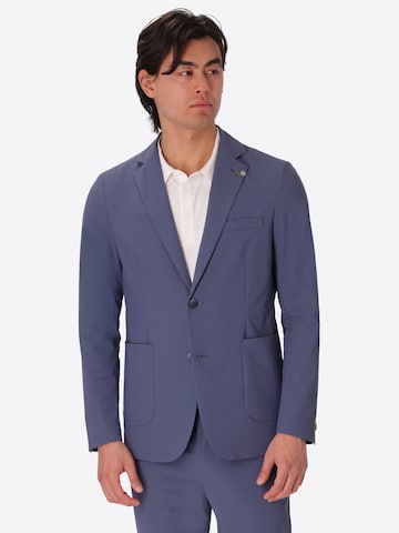 Distretto12 Slim Fit Sakko in Blau: Vorderseite