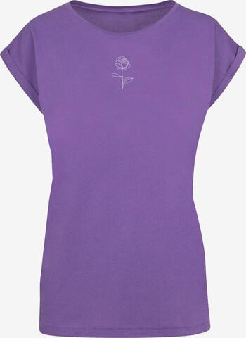 Merchcode T-Shirt 'Spring - Rose' in Lila: predná strana