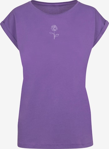 Merchcode T-Shirt 'Spring - Rose' in Lila: predná strana