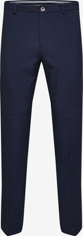 SELECTED HOMME Regular Trousers with creases 'Corby' in Blue: front