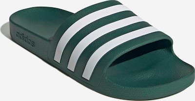 ADIDAS SPORTSWEAR Rantakengät 'ADILETTE AQUA' koossa 36,5-37 värissä tummanvihreä / valkoinen, Tuotenäkymä