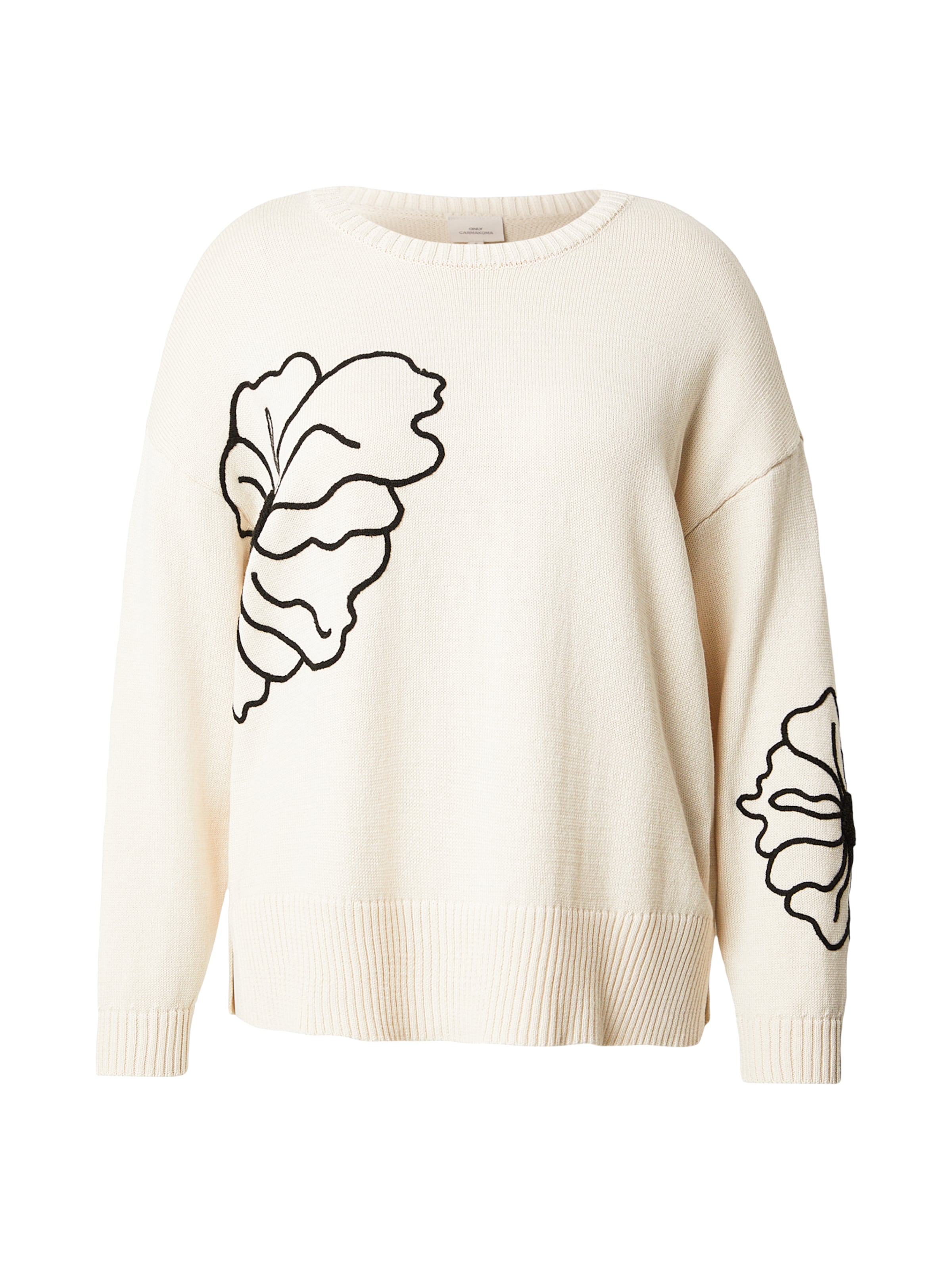 Pulover 'CARPetra' de la ONLY Carmakoma pe bej: față