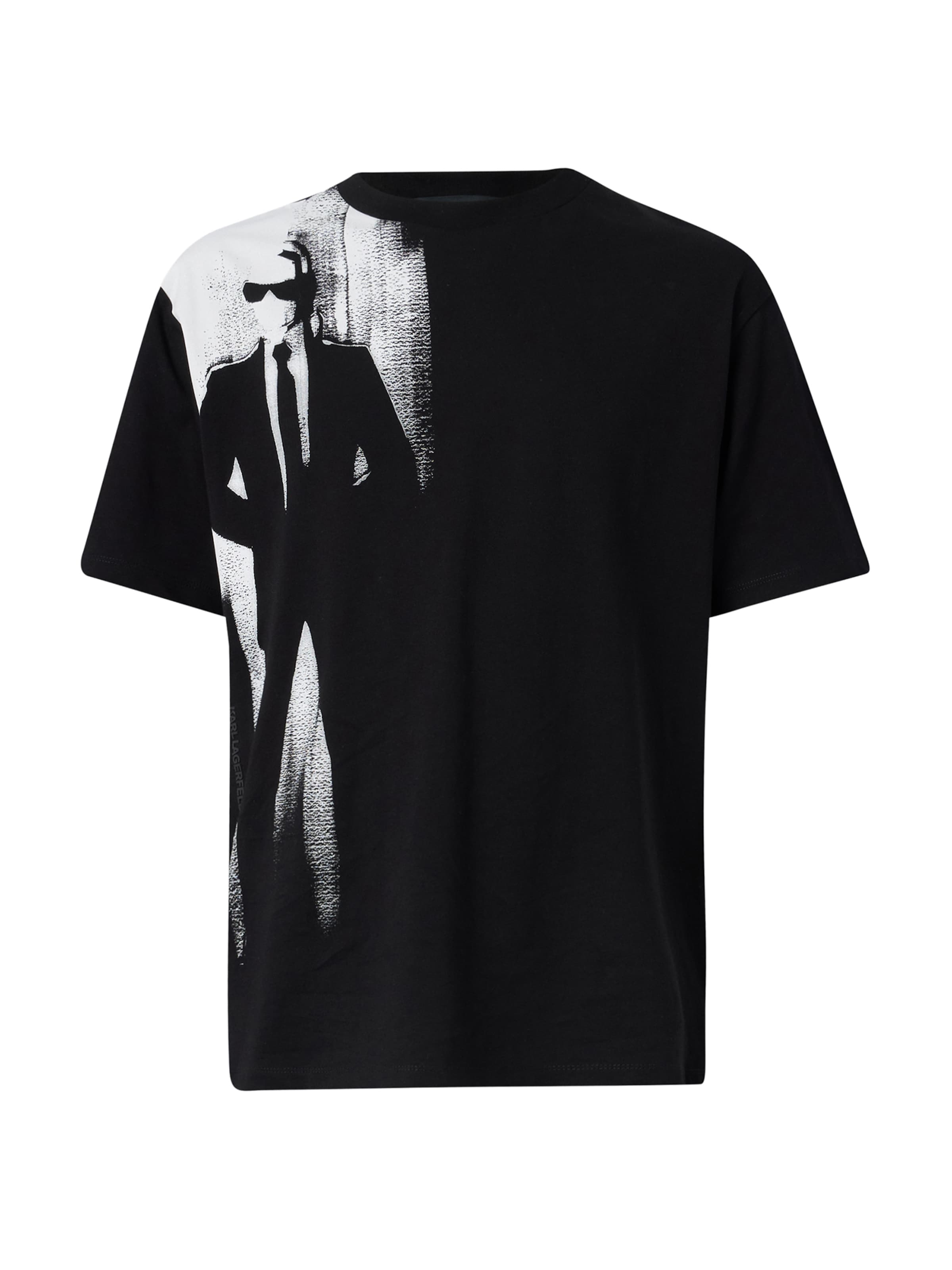 Tricou de la Karl Lagerfeld pe negru: față