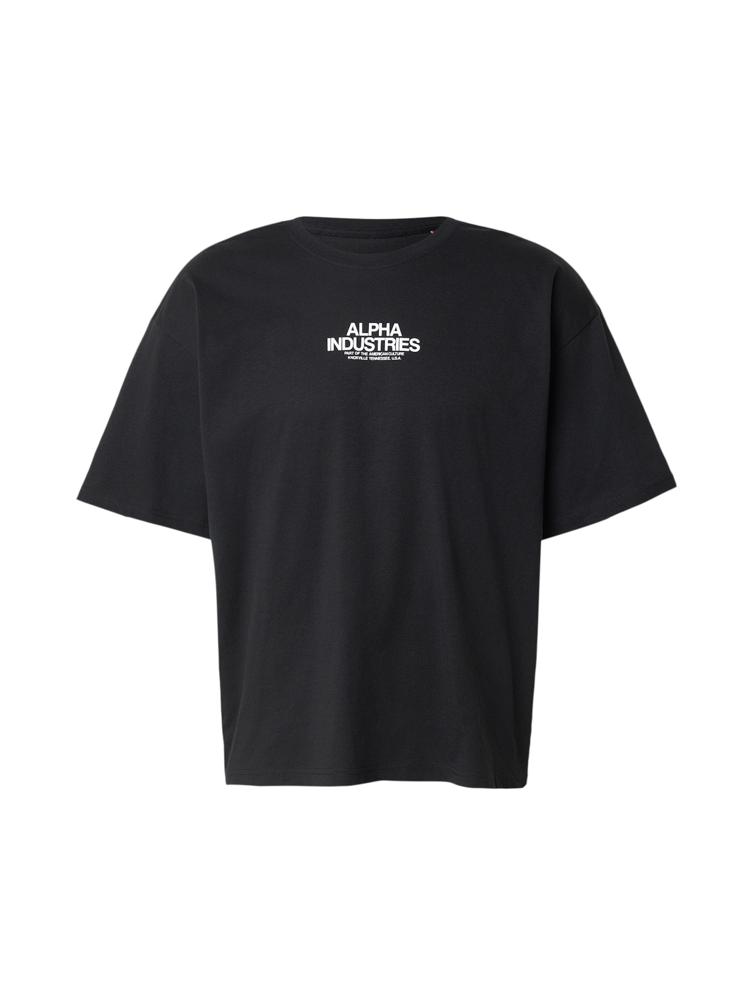 ALPHA INDUSTRIES Футболка 'Scorpion Cyborg' в Светло-синий / Черный / Белый, Обзор товара