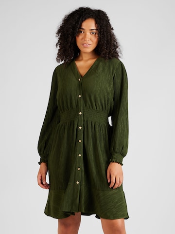 Michael Kors Plus Shirt dress in Green: front