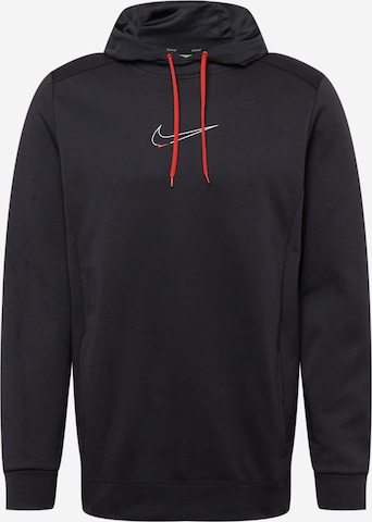 NIKE Athletic Sweatshirt in Black: front