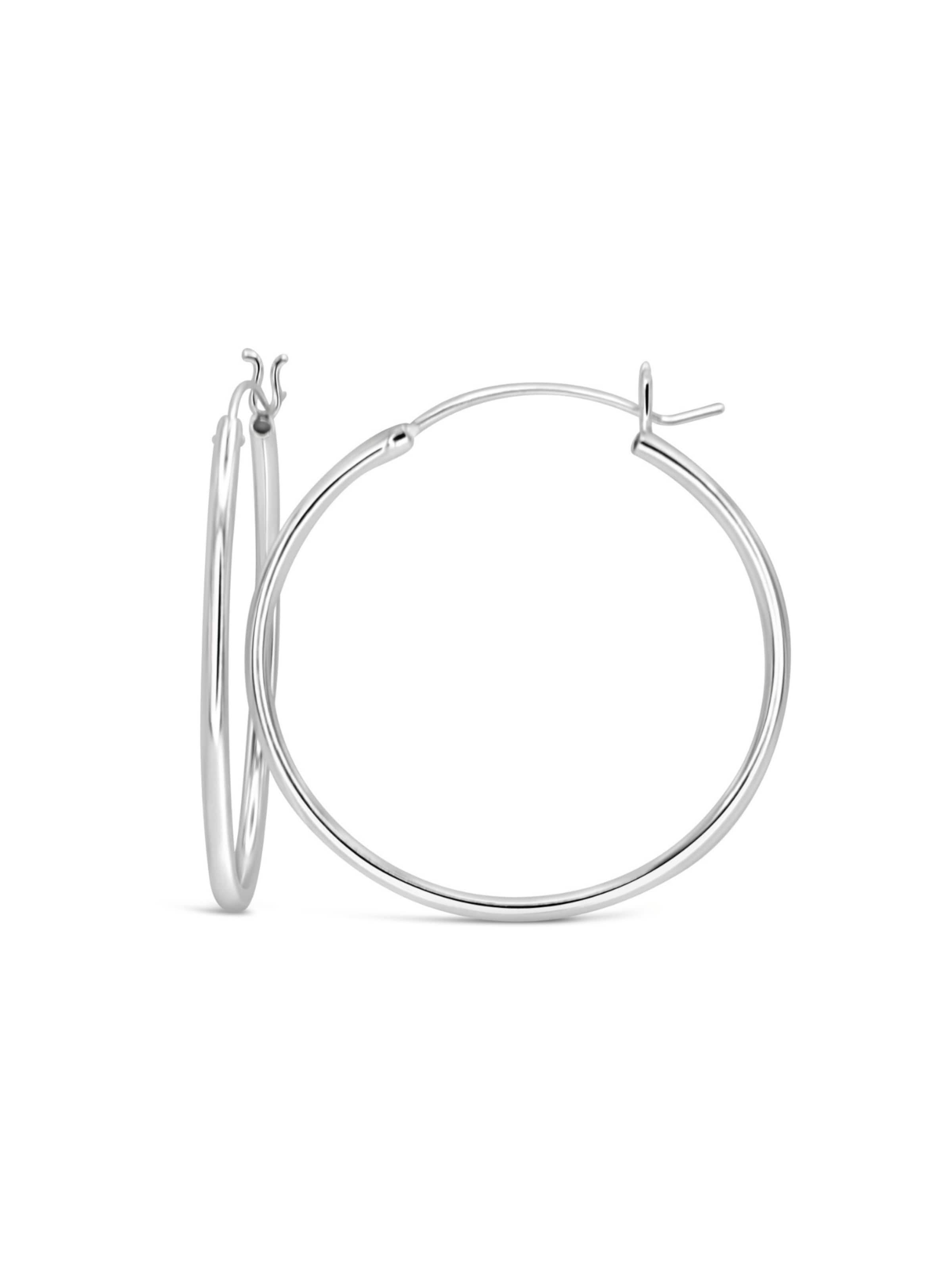 ARS-ARGENTI Earrings 'IN THE LOOP' in Silver: front