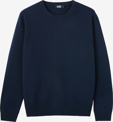 GOBI Cashmere Trui 'Women's Essential Cashmere Crewneck Sweater' in Blauw: voorkant