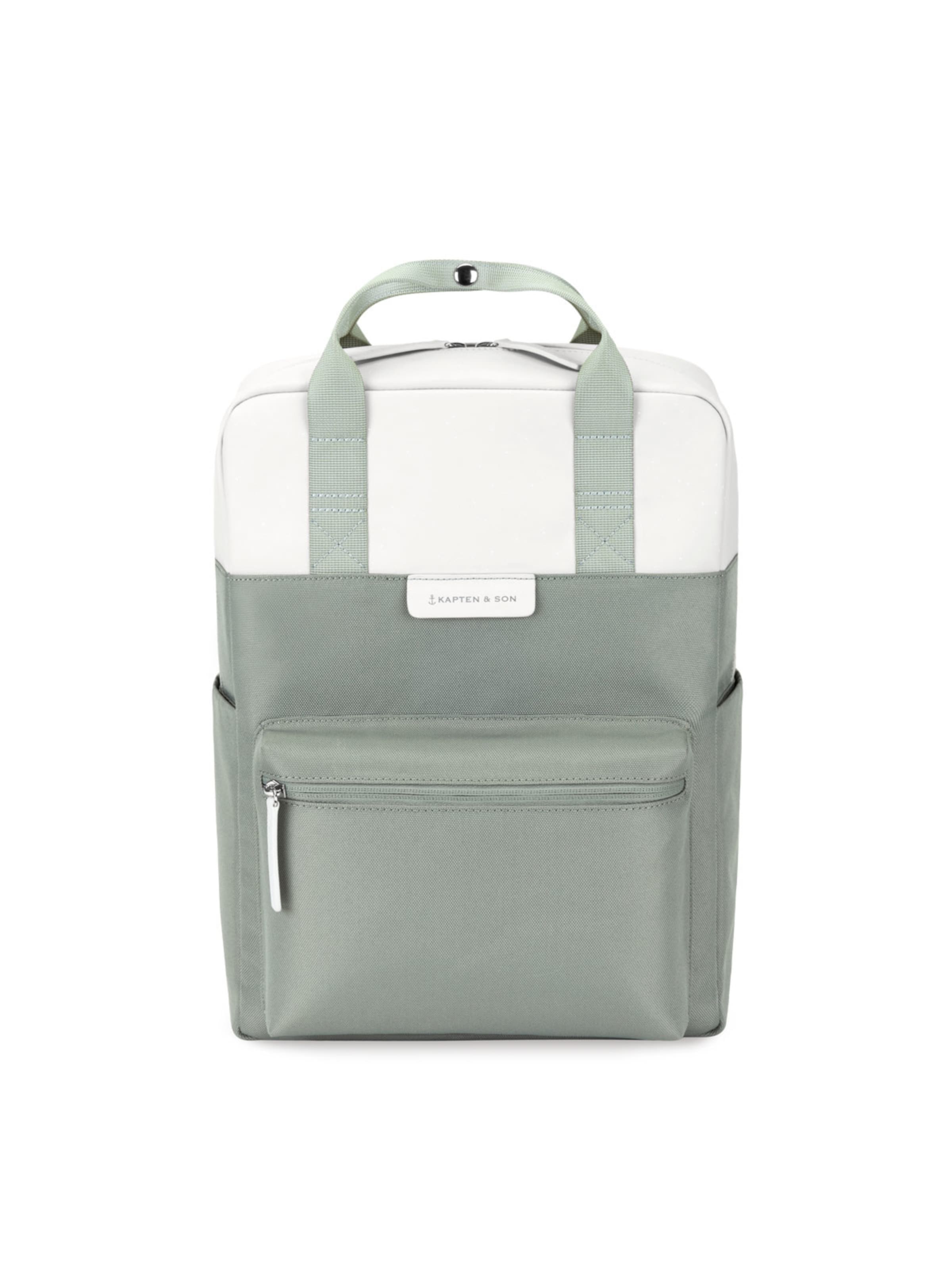 Kapten & Son Rucksack 'Bergen'‌‌‌‌‌‌ in Grün: Vorderseite