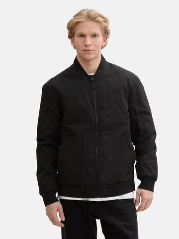 TOM TAILOR DENIM Between-season jacket in Black: front