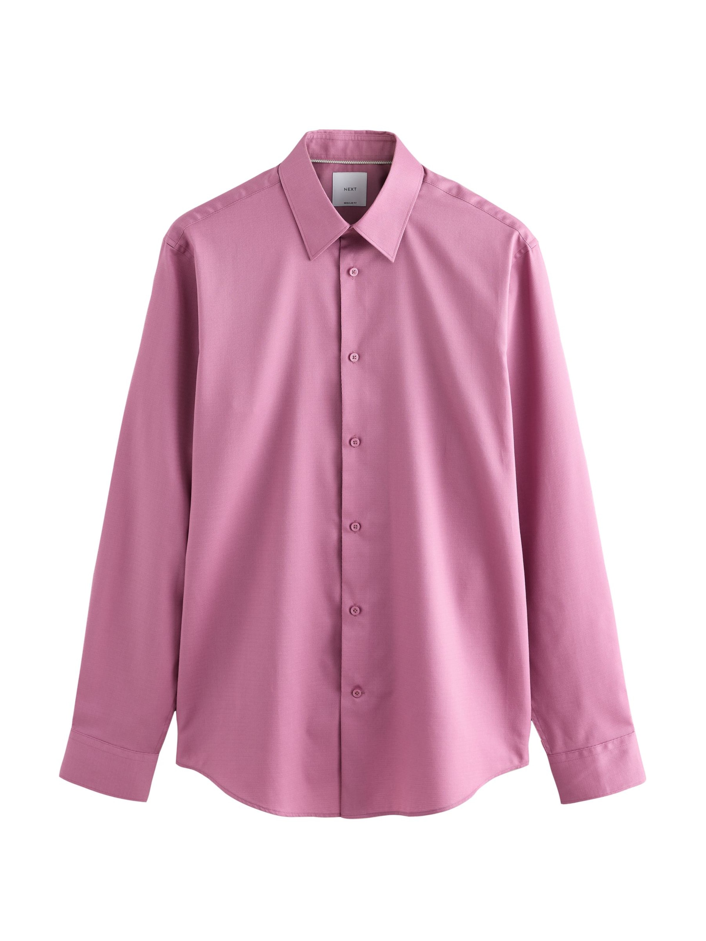 Next Regular fit Πουκάμισο σε ροζ: μπροστά