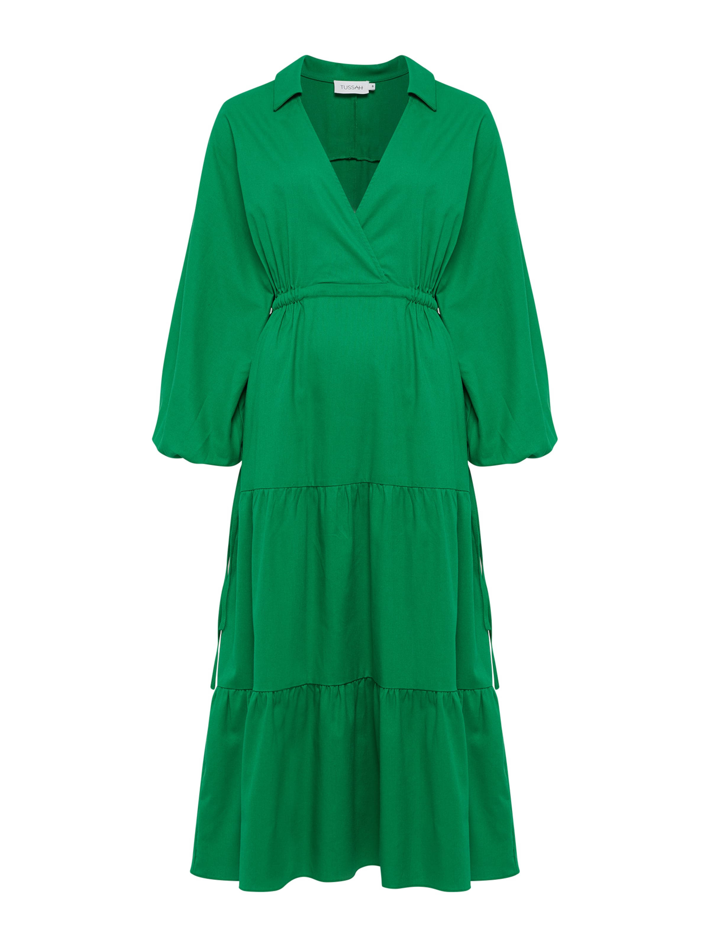 Tussah Dress 'NINAH' in Green: front
