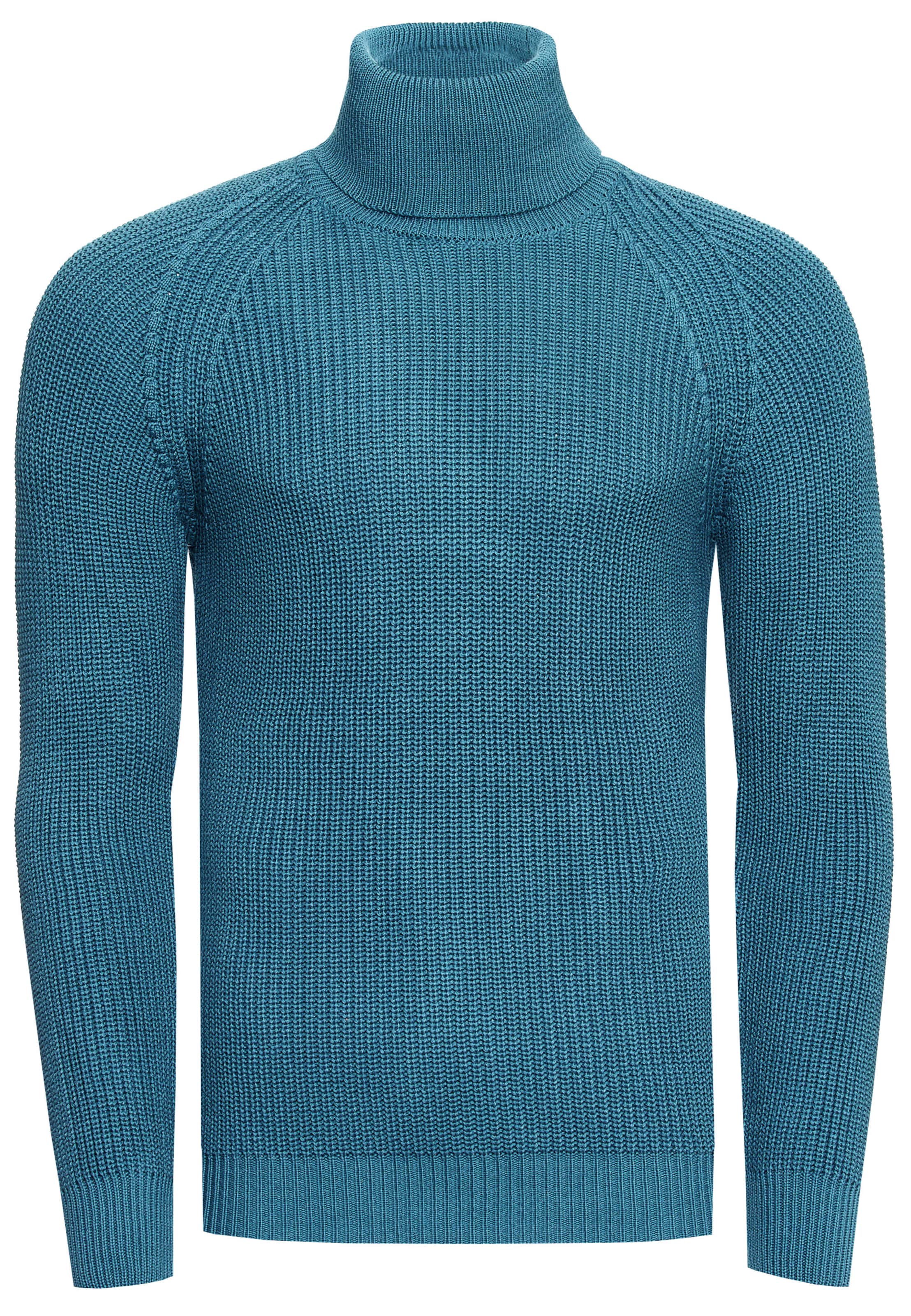 Rusty Neal Pullover in Blau: Vorderseite
