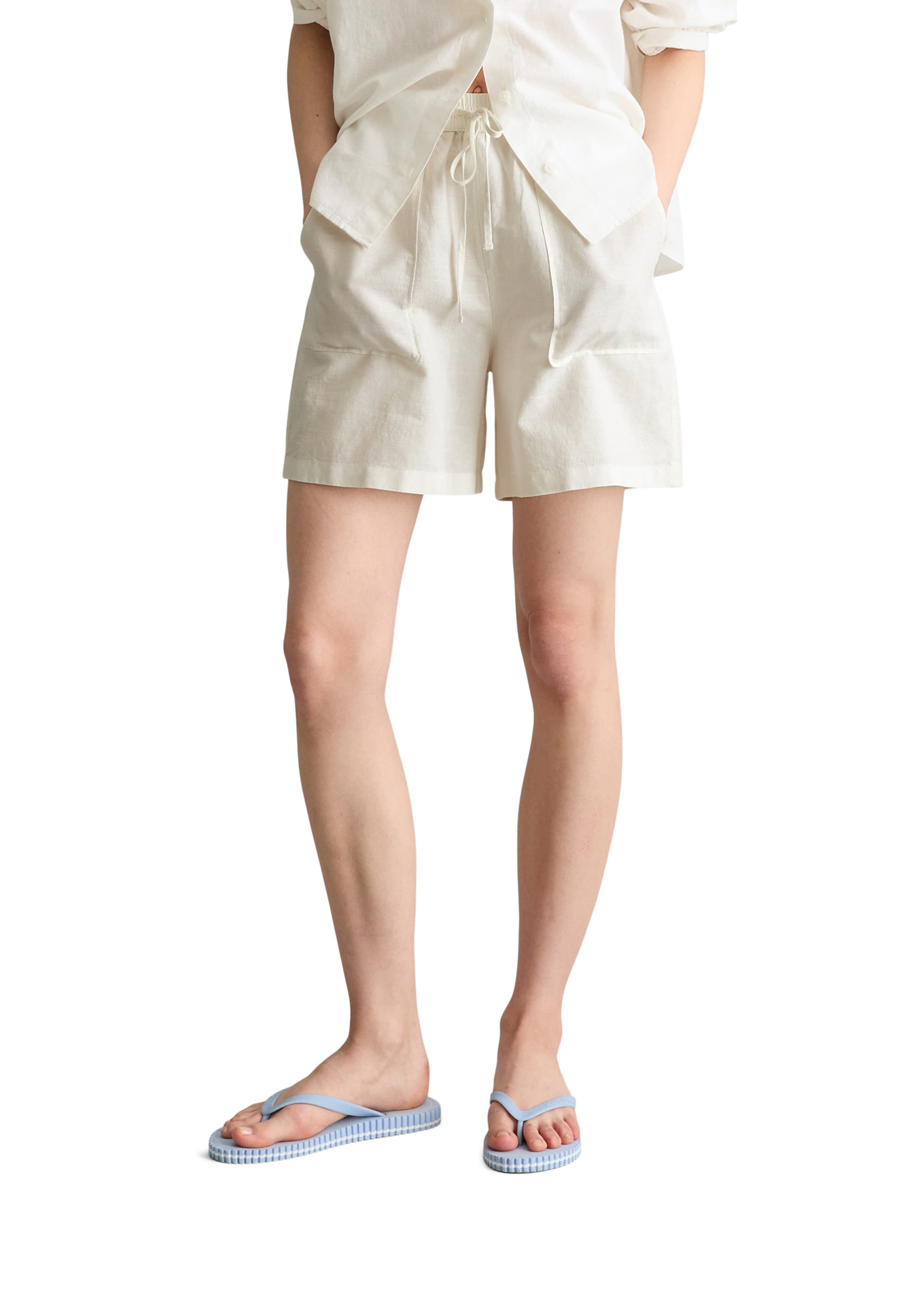 Regular Pantalon Marc O'Polo DENIM en blanc
