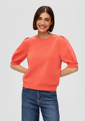 s.Oliver Sweatshirt in Orange: predná strana