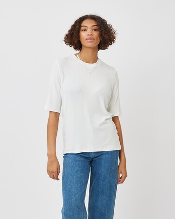 minimum Μπλουζάκι 'Siga' σε λευκό: μπροστά