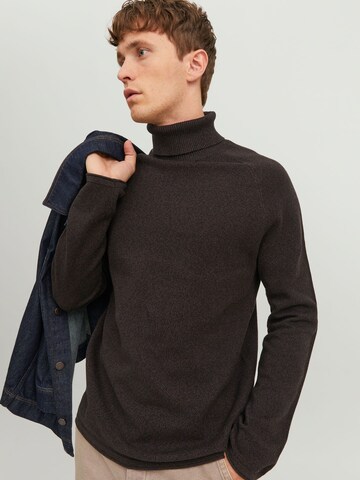 JACK & JONES Sweater 'Hill' in Brown