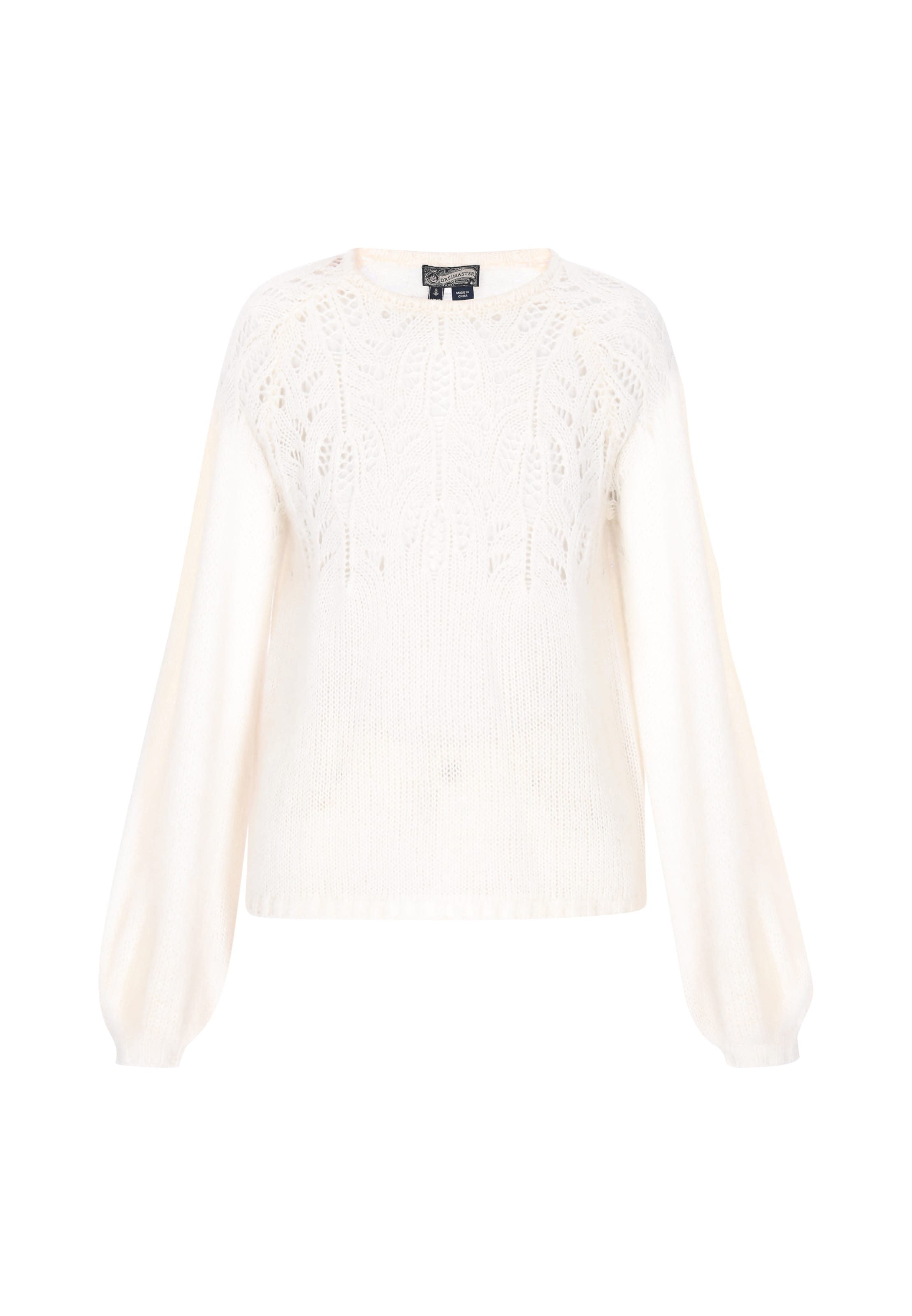 Pull-over 'Vintage' DreiMaster Vintage en blanc : devant