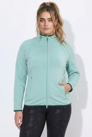 Ulla Popken Sweatjacke in Blau: Vorderseite