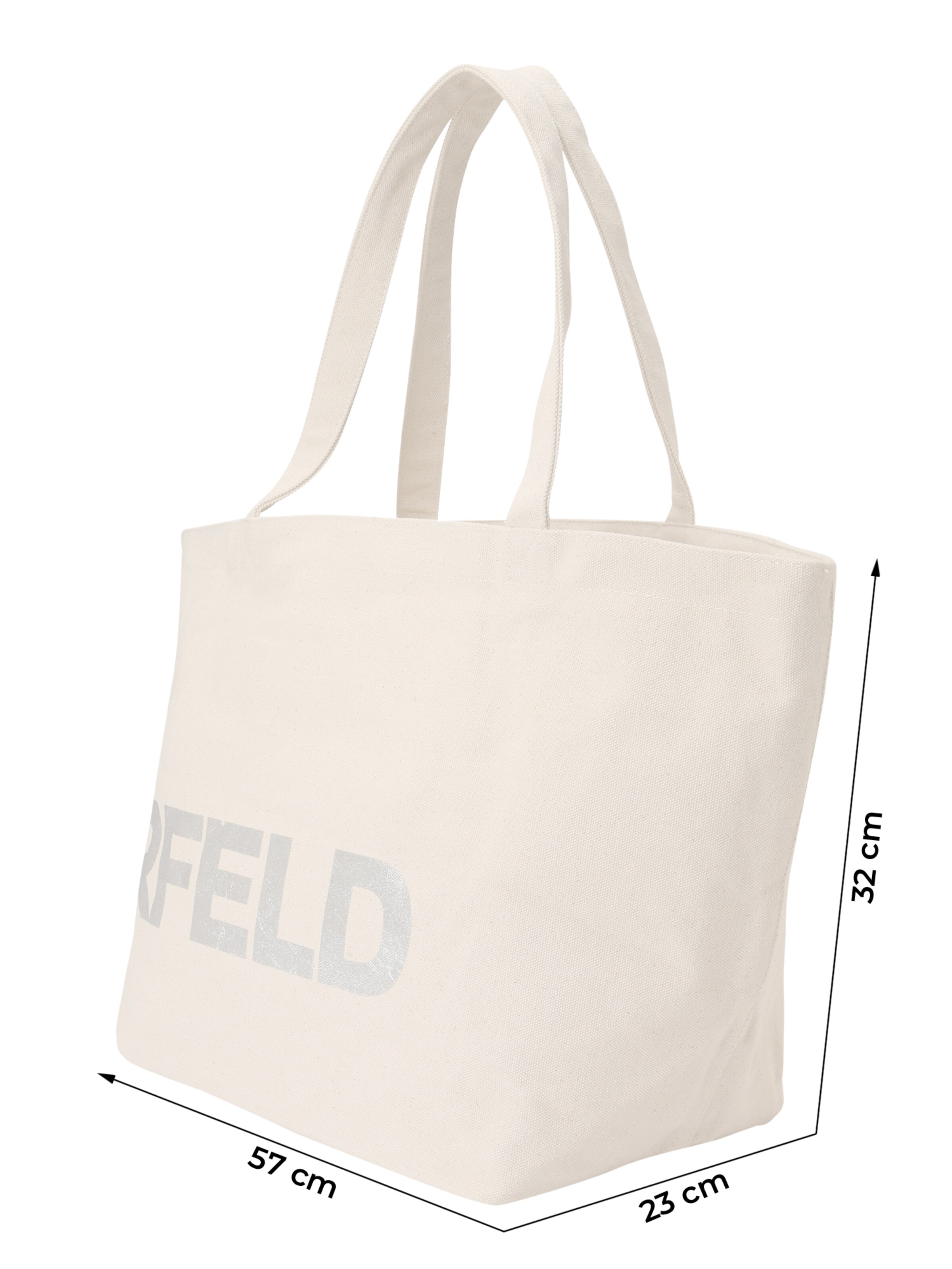 Karl Lagerfeld Nákupní taška 'ESSENTIAL' – bílá