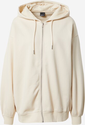 Gina Tricot Sweatjacka 'Veria' i beige: framsida