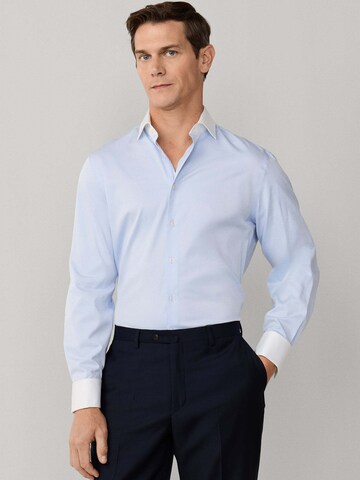 Hackett London Regular fit Zakelijk overhemd in Blauw: voorkant