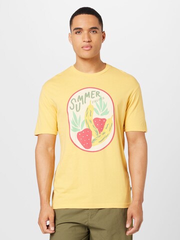 Springfield T-Shirt 'BANANA FRESH' in Gelb: Vorderseite