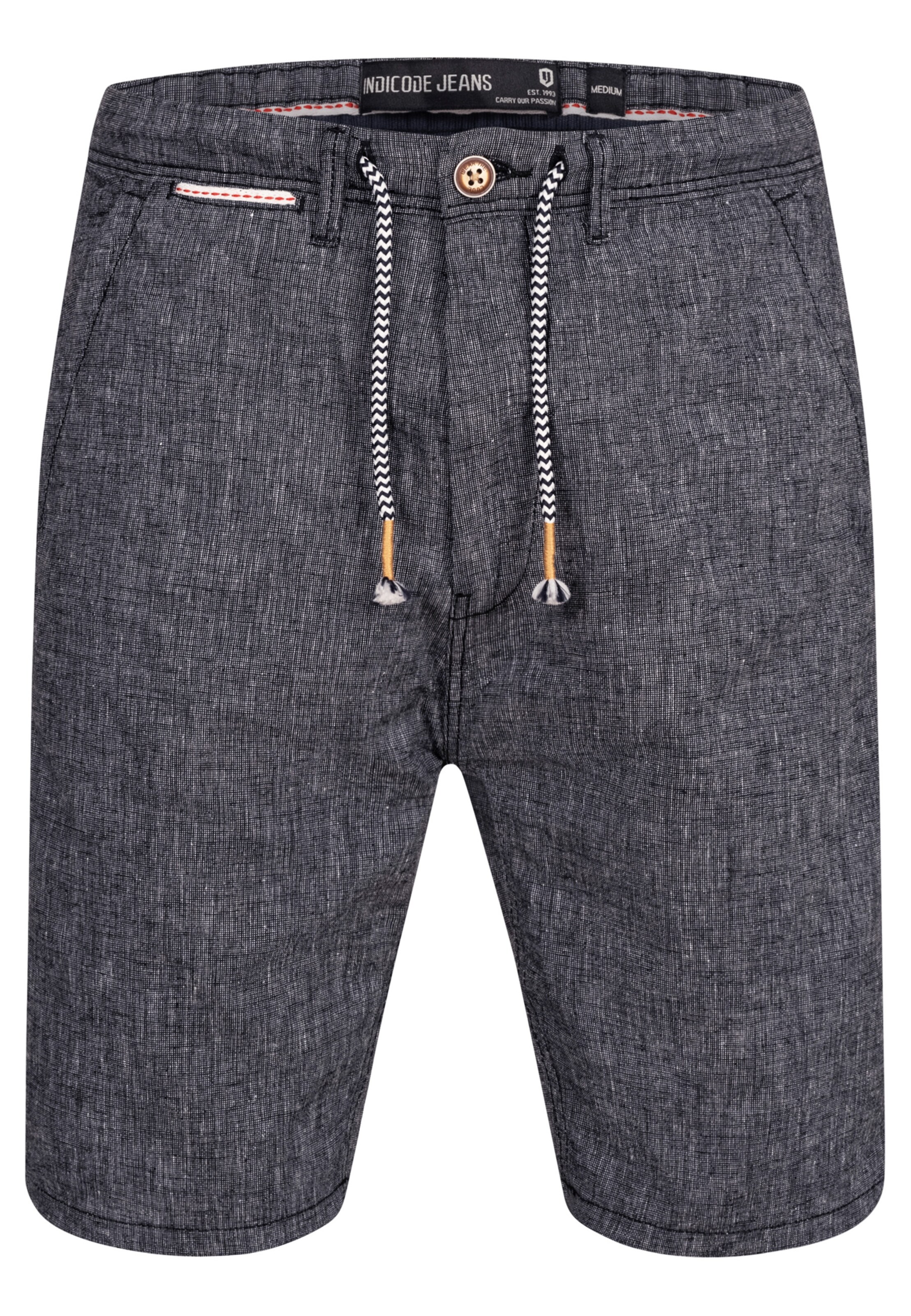 INDICODE JEANS Regular Hose 'Alonso' in Grau: Vorderseite